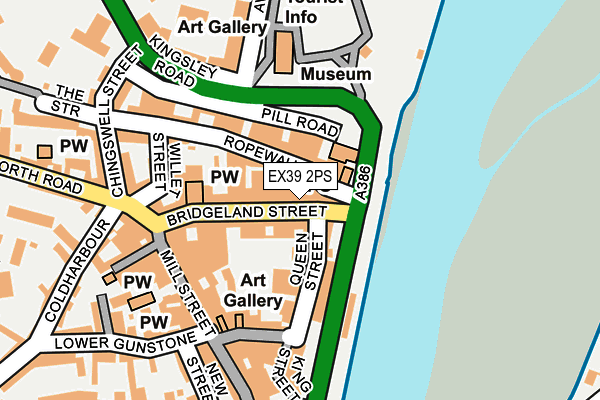 EX39 2PS map - OS OpenMap – Local (Ordnance Survey)