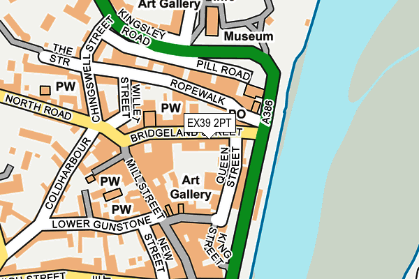 EX39 2PT map - OS OpenMap – Local (Ordnance Survey)