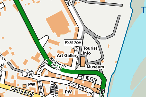 EX39 2QH map - OS OpenMap – Local (Ordnance Survey)