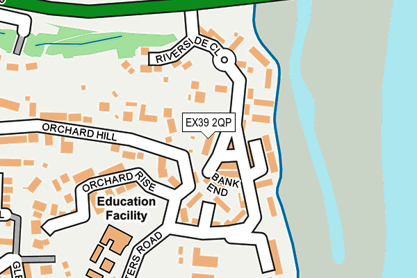 EX39 2QP map - OS OpenMap – Local (Ordnance Survey)