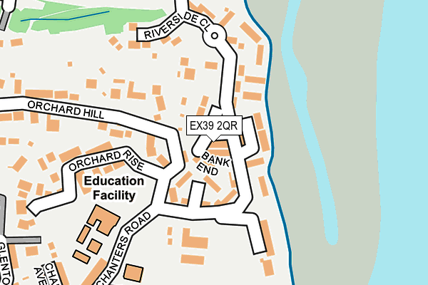 EX39 2QR map - OS OpenMap – Local (Ordnance Survey)