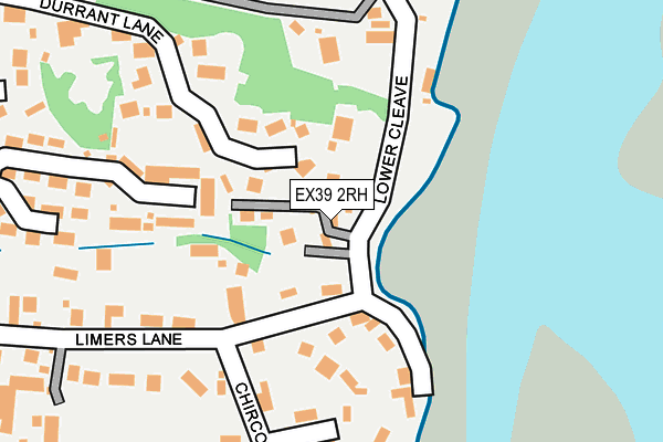 EX39 2RH map - OS OpenMap – Local (Ordnance Survey)