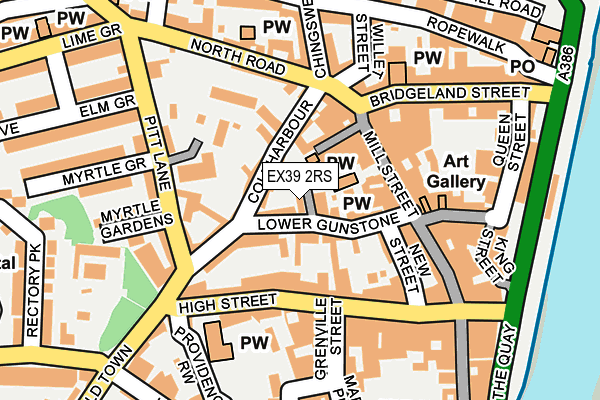 EX39 2RS map - OS OpenMap – Local (Ordnance Survey)