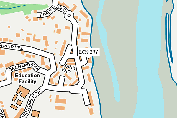 EX39 2RY map - OS OpenMap – Local (Ordnance Survey)