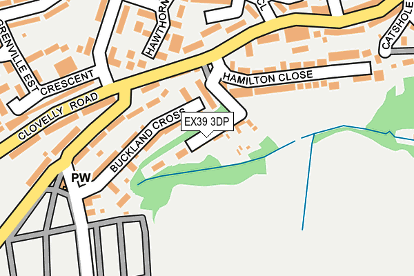 EX39 3DP map - OS OpenMap – Local (Ordnance Survey)