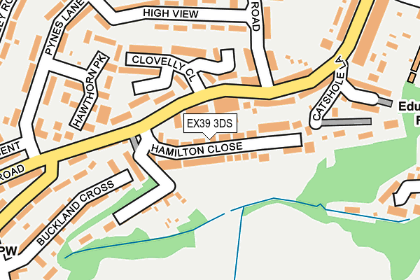 EX39 3DS map - OS OpenMap – Local (Ordnance Survey)