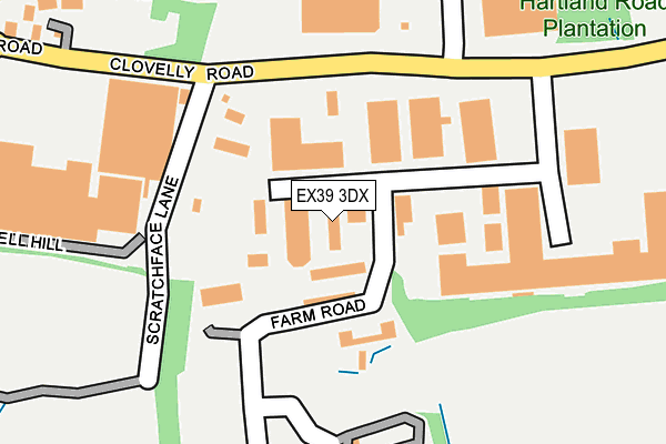 EX39 3DX map - OS OpenMap – Local (Ordnance Survey)
