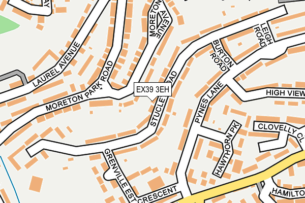 EX39 3EH map - OS OpenMap – Local (Ordnance Survey)