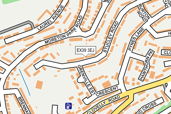 EX39 3EJ map - OS OpenMap – Local (Ordnance Survey)