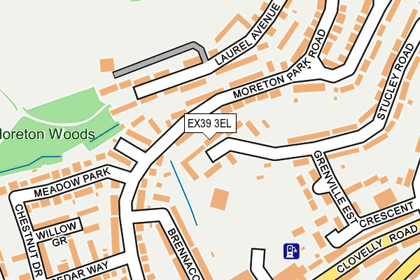 EX39 3EL map - OS OpenMap – Local (Ordnance Survey)