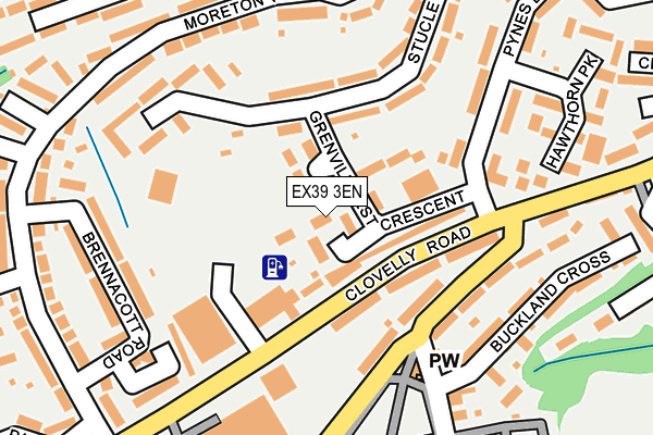 EX39 3EN map - OS OpenMap – Local (Ordnance Survey)