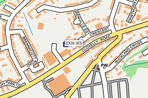 EX39 3ES map - OS OpenMap – Local (Ordnance Survey)