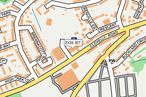 EX39 3ET map - OS OpenMap – Local (Ordnance Survey)