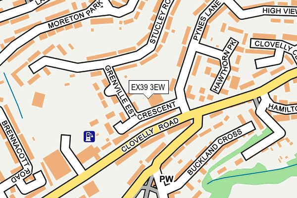 EX39 3EW map - OS OpenMap – Local (Ordnance Survey)