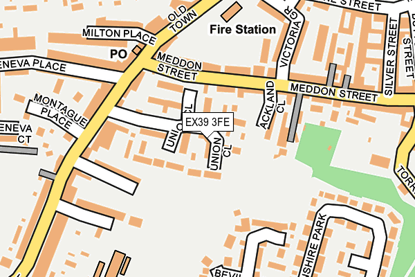 EX39 3FE map - OS OpenMap – Local (Ordnance Survey)