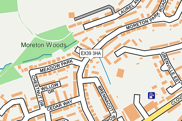 EX39 3HA map - OS OpenMap – Local (Ordnance Survey)