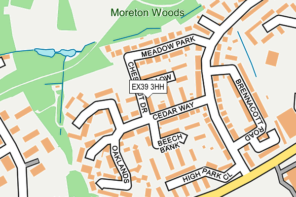 EX39 3HH map - OS OpenMap – Local (Ordnance Survey)