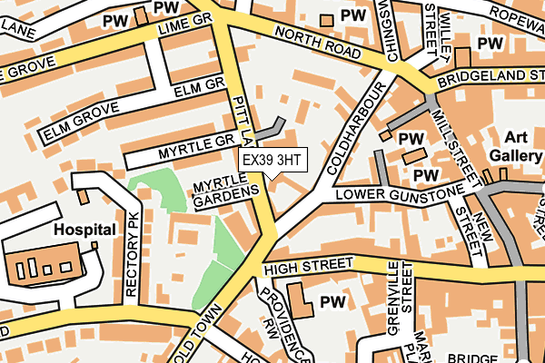 EX39 3HT map - OS OpenMap – Local (Ordnance Survey)