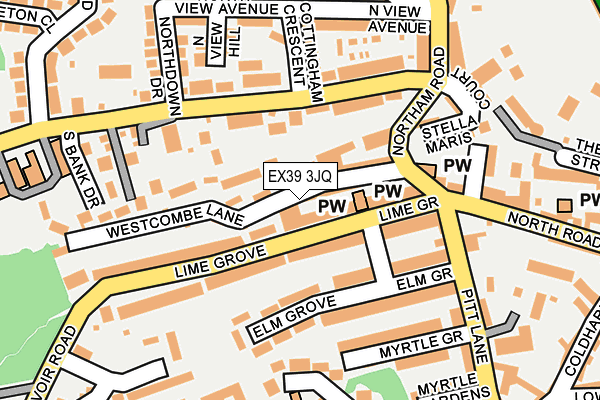 EX39 3JQ map - OS OpenMap – Local (Ordnance Survey)