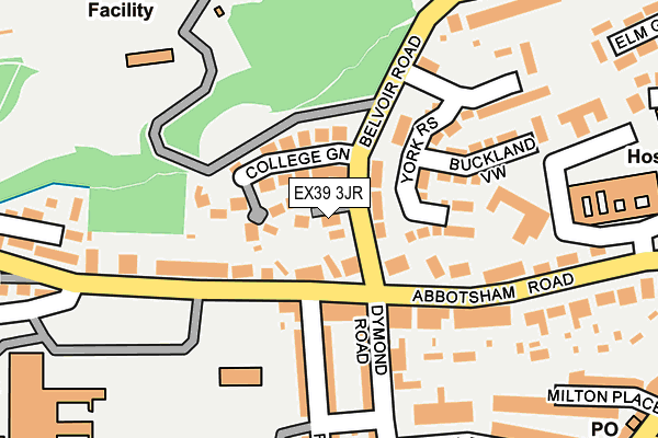 EX39 3JR map - OS OpenMap – Local (Ordnance Survey)