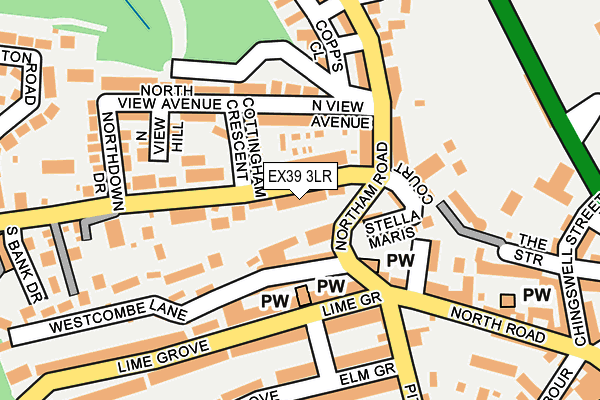 EX39 3LR map - OS OpenMap – Local (Ordnance Survey)