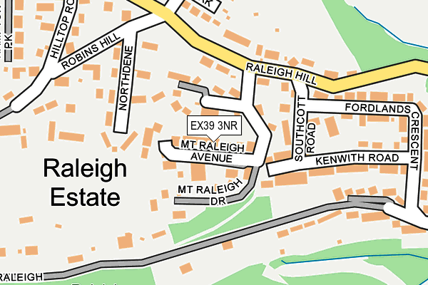 EX39 3NR map - OS OpenMap – Local (Ordnance Survey)