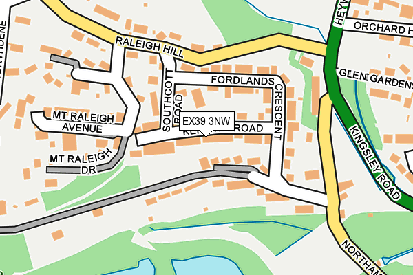 EX39 3NW map - OS OpenMap – Local (Ordnance Survey)