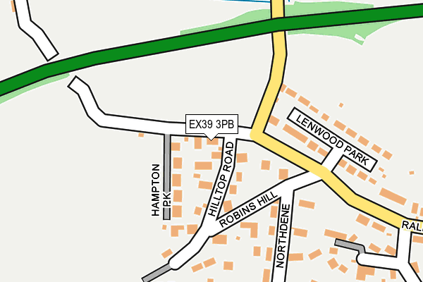 EX39 3PB map - OS OpenMap – Local (Ordnance Survey)