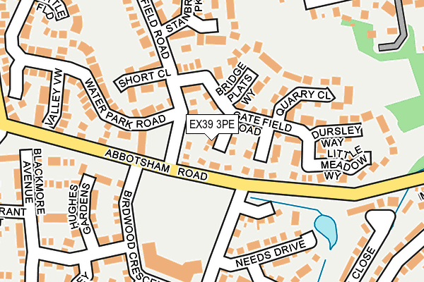 EX39 3PE map - OS OpenMap – Local (Ordnance Survey)