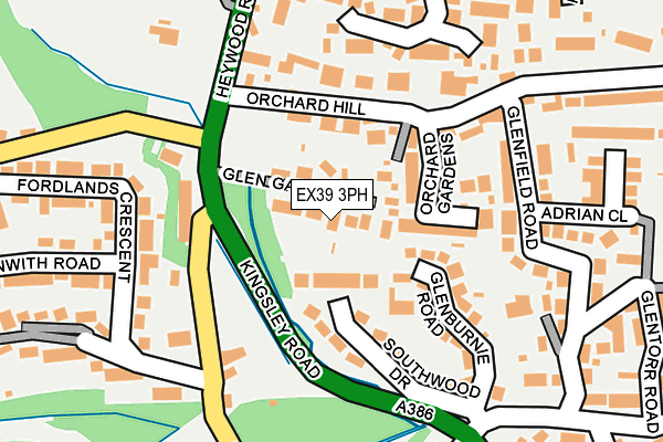 EX39 3PH map - OS OpenMap – Local (Ordnance Survey)