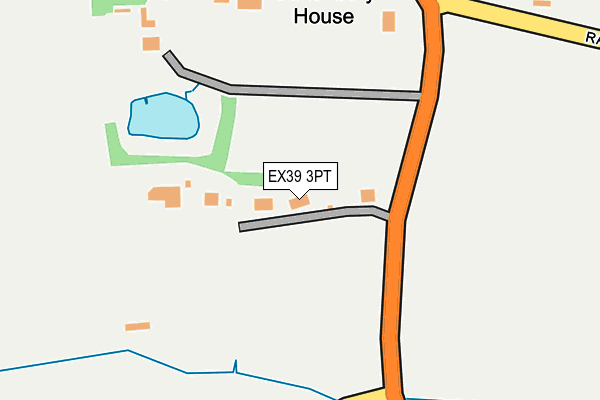 EX39 3PT map - OS OpenMap – Local (Ordnance Survey)