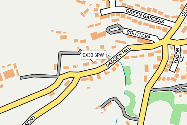 EX39 3PW map - OS OpenMap – Local (Ordnance Survey)