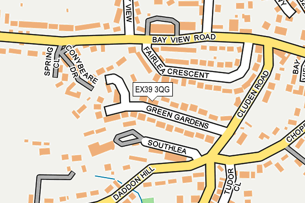 EX39 3QG map - OS OpenMap – Local (Ordnance Survey)