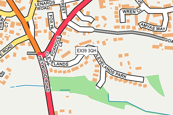 EX39 3QH map - OS OpenMap – Local (Ordnance Survey)