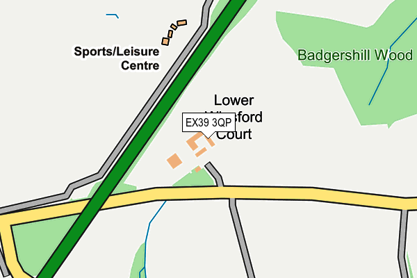 EX39 3QP map - OS OpenMap – Local (Ordnance Survey)