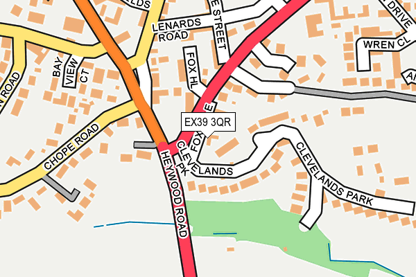 EX39 3QR map - OS OpenMap – Local (Ordnance Survey)