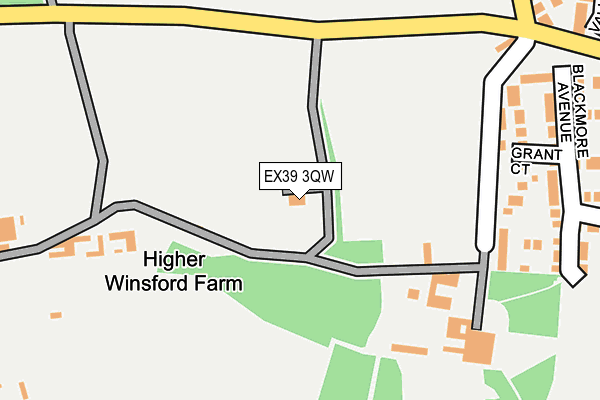 EX39 3QW map - OS OpenMap – Local (Ordnance Survey)