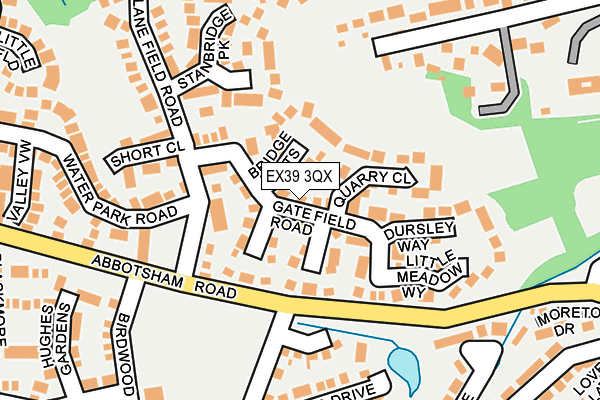 EX39 3QX map - OS OpenMap – Local (Ordnance Survey)