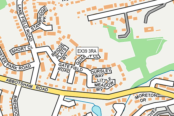 EX39 3RA map - OS OpenMap – Local (Ordnance Survey)