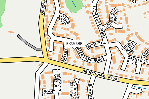 EX39 3RB map - OS OpenMap – Local (Ordnance Survey)