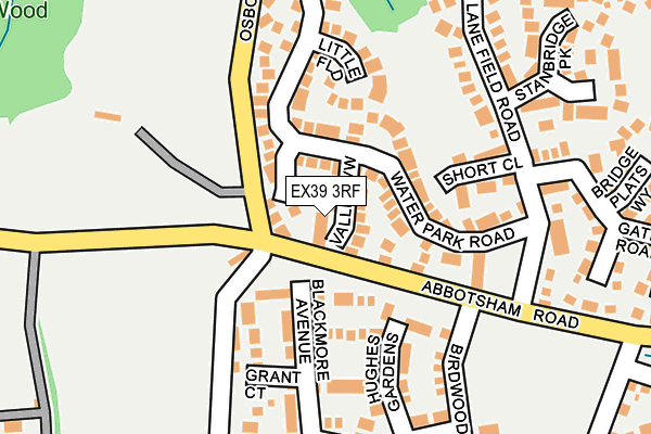 EX39 3RF map - OS OpenMap – Local (Ordnance Survey)