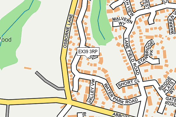 EX39 3RP map - OS OpenMap – Local (Ordnance Survey)