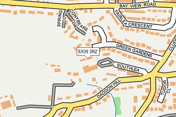 EX39 3RZ map - OS OpenMap – Local (Ordnance Survey)