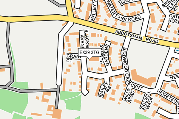 EX39 3TG map - OS OpenMap – Local (Ordnance Survey)