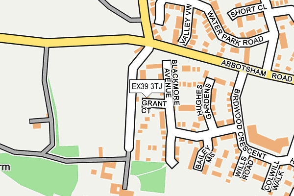 EX39 3TJ map - OS OpenMap – Local (Ordnance Survey)