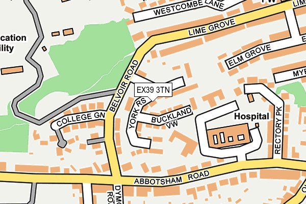 EX39 3TN map - OS OpenMap – Local (Ordnance Survey)