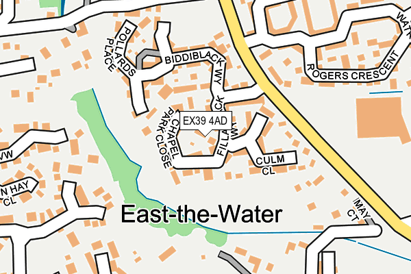 EX39 4AD map - OS OpenMap – Local (Ordnance Survey)