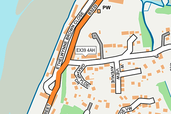 EX39 4AH map - OS OpenMap – Local (Ordnance Survey)