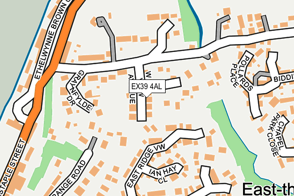 EX39 4AL map - OS OpenMap – Local (Ordnance Survey)