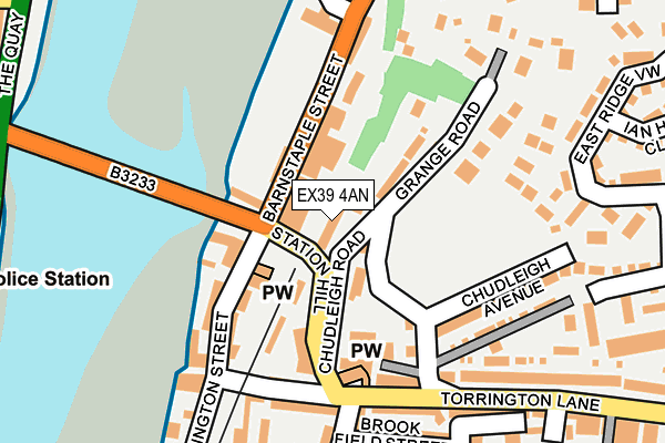 EX39 4AN map - OS OpenMap – Local (Ordnance Survey)